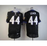 nike nfl jerseys baltimore ravens #44 leach black[Elite Art Patch]
