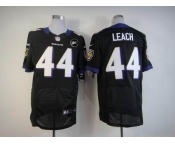 nike nfl jerseys baltimore ravens #44 leach black[Elite Art Patch]
