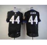 nike nfl jerseys baltimore ravens #44 leach black[Elite]