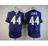 nike nfl jerseys baltimore ravens #44 leach purple[Elite Art Patch]