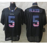 nike nfl jerseys baltimore ravens #5 flacco black[Elite USA flag fashion]