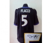 nike nfl jerseys baltimore ravens #5 flacco black[Elite signature]