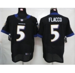 nike nfl jerseys baltimore ravens #5 flacco black[Elite]