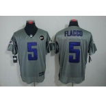nike nfl jerseys baltimore ravens #5 flacco grey[Elite shadow Art Patch]
