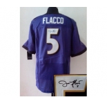 nike nfl jerseys baltimore ravens #5 flacco purple[Elite signature]
