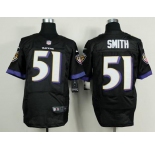 nike nfl jerseys baltimore ravens #51 smith black[new Elite]