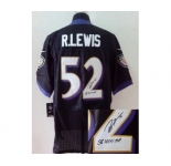 nike nfl jerseys baltimore ravens #52 r.lewis black[Elite signature]