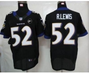 nike nfl jerseys baltimore ravens #52 r.lewis black[elite Art Patch]