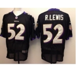 nike nfl jerseys baltimore ravens #52 r.lewis black[elite]