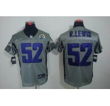 nike nfl jerseys baltimore ravens #52 r.lewis grey[Elite shadow 50th Patch]