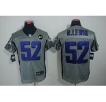 nike nfl jerseys baltimore ravens #52 r.lewis grey[Elite shadow Art Patch]
