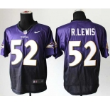 nike nfl jerseys baltimore ravens #52 r.lewis purple-grey[Elite drift fashion][second version]