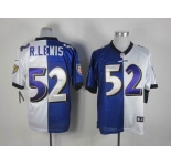 nike nfl jerseys baltimore ravens #52 r.lewis purple-white[Elite split]