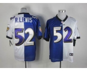 nike nfl jerseys baltimore ravens #52 r.lewis purple-white[Elite split]