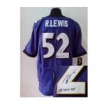 nike nfl jerseys baltimore ravens #52 r.lewis purple[Elite signature]