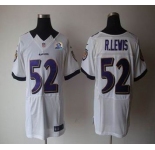 nike nfl jerseys baltimore ravens #52 r.lewis white[Elite 50th Patch]