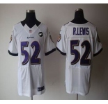 nike nfl jerseys baltimore ravens #52 r.lewis white[elite Art Patch]