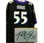 nike nfl jerseys baltimore ravens #55 terrell suggs black[Elite signature]