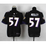 nike nfl jerseys baltimore ravens #57 mosley black[Elite]