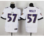 nike nfl jerseys baltimore ravens #57 mosley white[Elite]