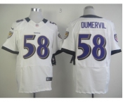 nike nfl jerseys baltimore ravens #58 dumervil white[Elite]