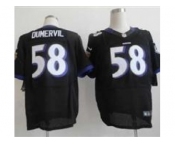 nike nfl jerseys baltimore ravens #58 elvis dumervil black[Elite]