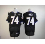 nike nfl jerseys baltimore ravens #74 oher black[Elite Art Patch]