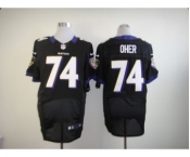 nike nfl jerseys baltimore ravens #74 oher black[Elite]