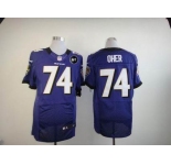 nike nfl jerseys baltimore ravens #74 oher purple[Elite Art Patch]