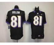 nike nfl jerseys baltimore ravens #81 anquan boldin black[elite Art Patch]