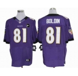 nike nfl jerseys baltimore ravens #81 anquan boldin purple[elite Art Patch]