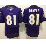 nike nfl jerseys baltimore ravens #81 daniels purple[Elite][daniels]