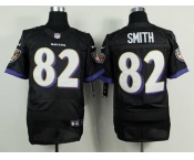 nike nfl jerseys baltimore ravens #82 smith black[new Elite]
