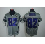 nike nfl jerseys baltimore ravens #82 smith grey[elite Shadow Art Patch]