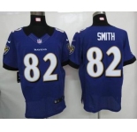 nike nfl jerseys baltimore ravens #82 smith purple[Elite]