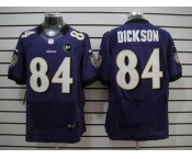 nike nfl jerseys baltimore ravens #84 dickson purple[Elite Art Patch]