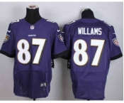 nike nfl jerseys baltimore ravens #87 willams purple[Elite]