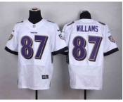 nike nfl jerseys baltimore ravens #87 willams white[Elite]