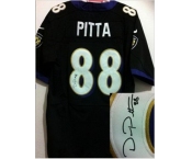 nike nfl jerseys baltimore ravens #88 pitta black[Elite signature]
