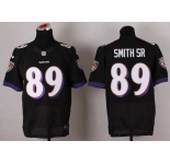 nike nfl jerseys baltimore ravens #89 smithsr black[Elite]