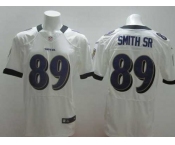 nike nfl jerseys baltimore ravens #89 smithsr white[Elite]