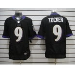 nike nfl jerseys baltimore ravens #9 tucker black[Elite]