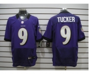 nike nfl jerseys baltimore ravens #9 tucker purple[Elite]