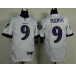 nike nfl jerseys baltimore ravens #9 tucker white[new Elite]