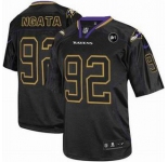 nike nfl jerseys baltimore ravens #92 ngata black[elite Lights Out Art Patch]