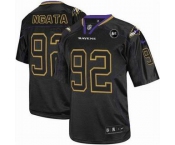 nike nfl jerseys baltimore ravens #92 ngata black[elite Lights Out Art Patch]