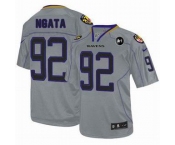 nike nfl jerseys baltimore ravens #92 ngata grey[elite Lights Out Art Patch]
