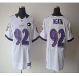 nike nfl jerseys baltimore ravens #92 ngata white[elite Art Patch]