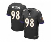 nike nfl jerseys baltimore ravens #98 brandon williams black[Elite]