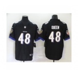 Baltimore Ravens #48 Patrick Queen Black Alternate Vapor Untouchable Limited Player Football Jersey